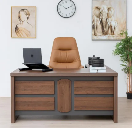 Ubuntu 1600mm Executive Office Desk with Drawers