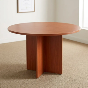 1.2M Round Wooden Office Meeting Table