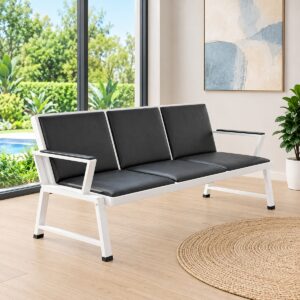 3-Seater Padded Waiting Bench