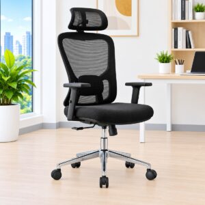 High-Back Ergonomic Mesh Office Chair with Headrest