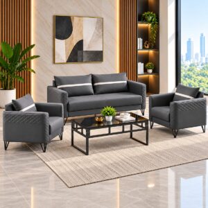 Modern 5-Seater Executive Office Sofa Set