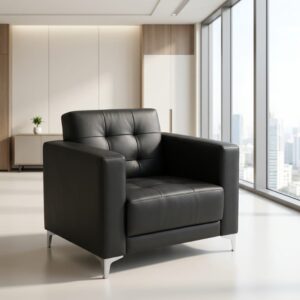 Executive Single-Seater Leather Office Sofa