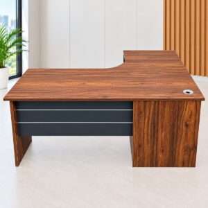 1.6m L-Shaped Executive Office Desk with Storage