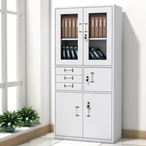 Metallic filing Cabinet with safe