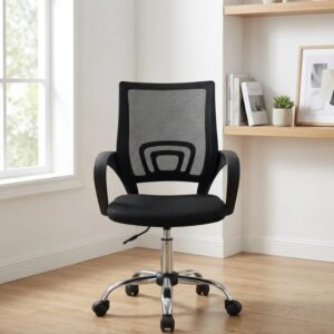 Mid Back Ergonomic Mesh Secretarial Chair with Lumbar Support