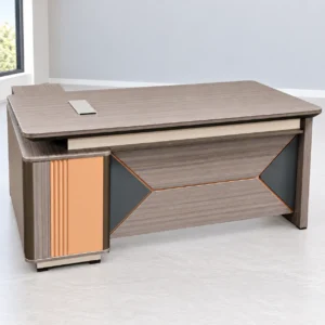 1.6m Modern Executive Office Desk with Side Cabinet